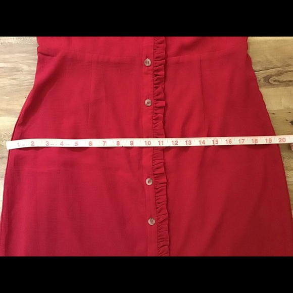 🍒🆕 ON SALE Red Button-Front Dress - Picture 8 of 13